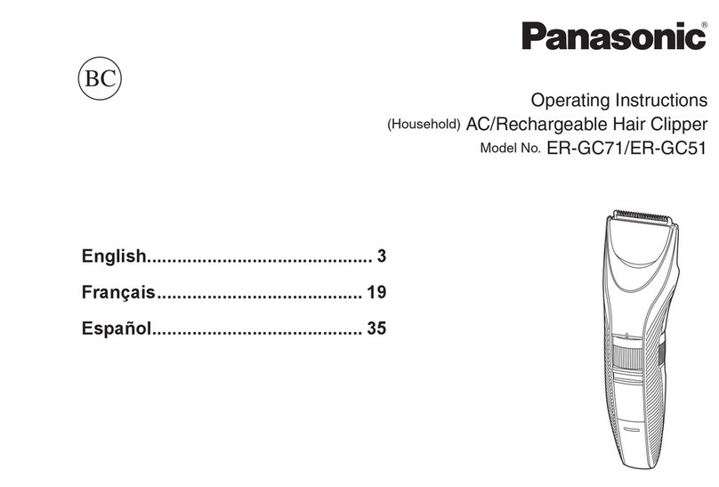 Panasonic ER-GC71 operating instructions Panasonic ER-GC71 operating instructions