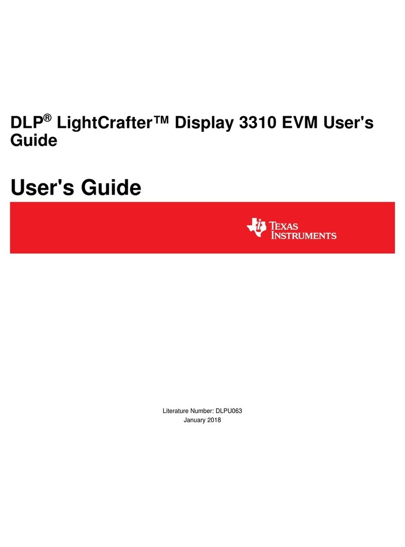 Texas Instruments DLP LightCrafter Display 3310 User manual