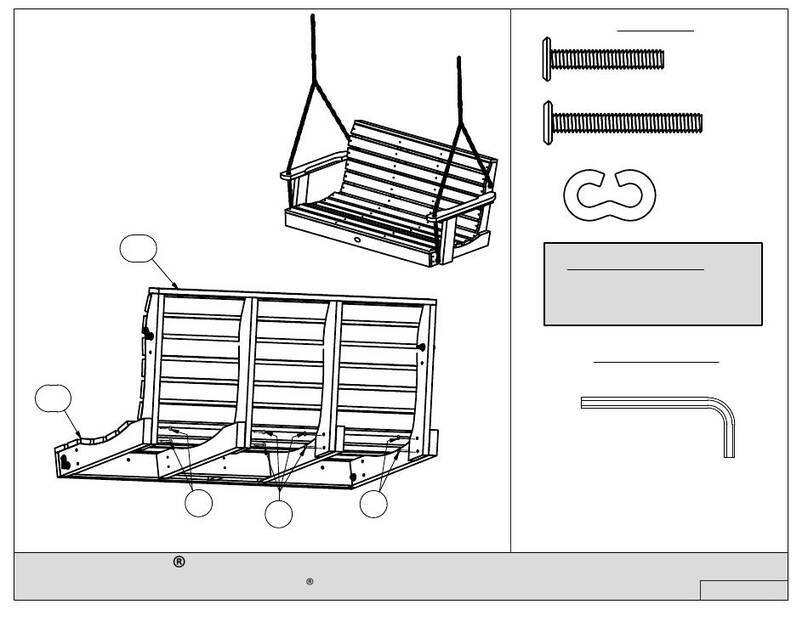 highwood Weatherly Porch Swing Assembly guide