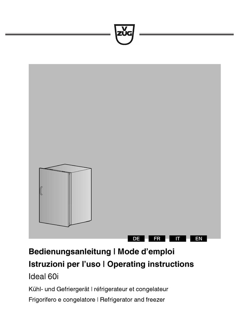 V-ZUG Ideal 60i User manual