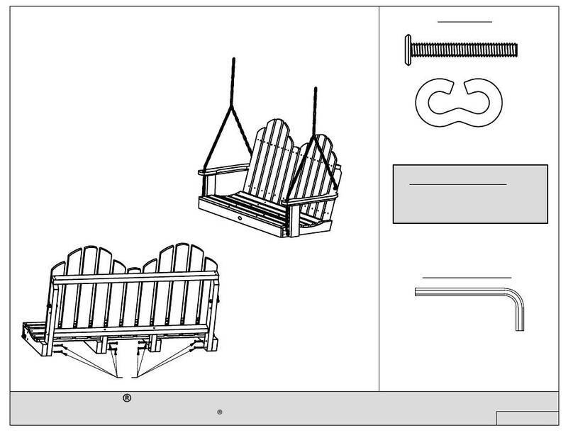 highwood Adirondack Classic Westport Porch Swing Assembly guide