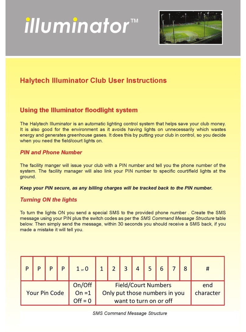 Halytech Illuminator User instructions