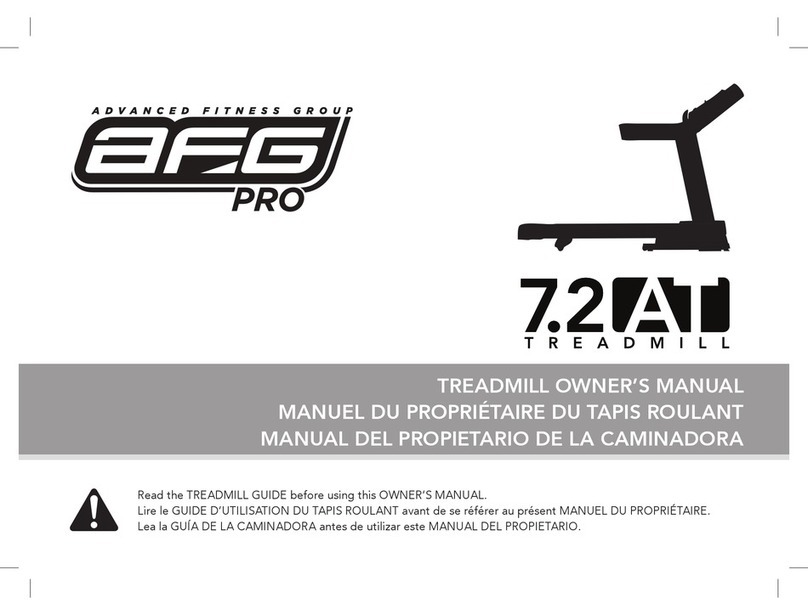 Advanced Fitness Group Pro 7.2 AT owner's manual