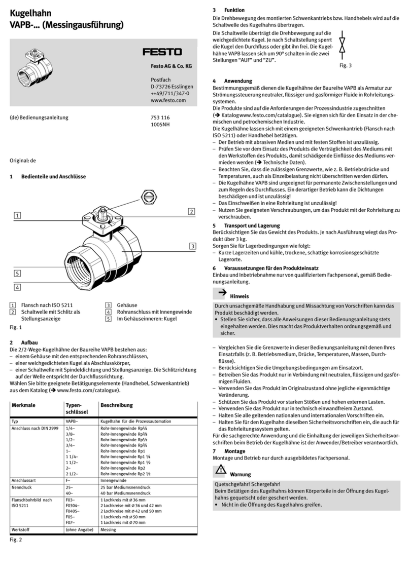 Festo VAPB Series User manual