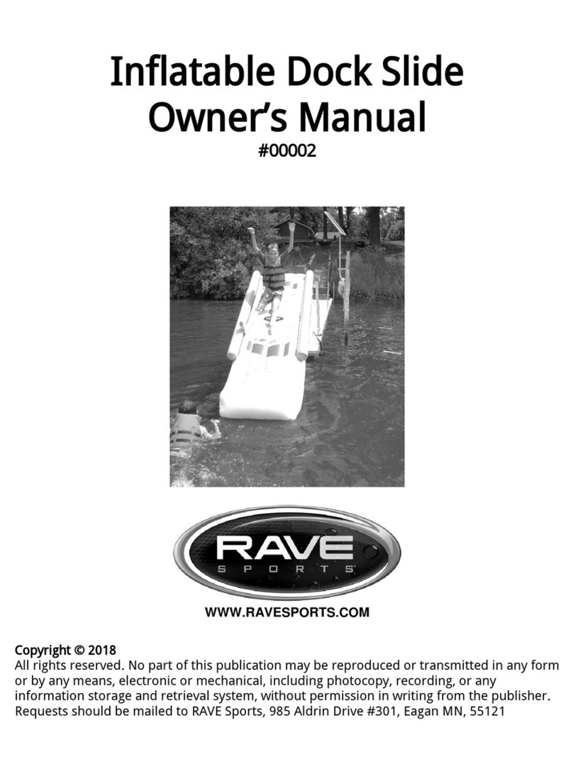 Rave Sports Inflatable Dock Slide owner's manual