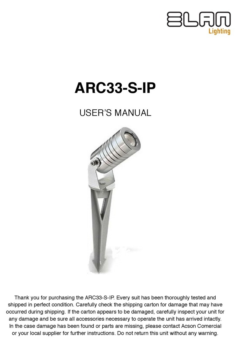 ELAN Lighting ARC33-S-IP user manual ELAN Lighting ARC33-S-IP user manual