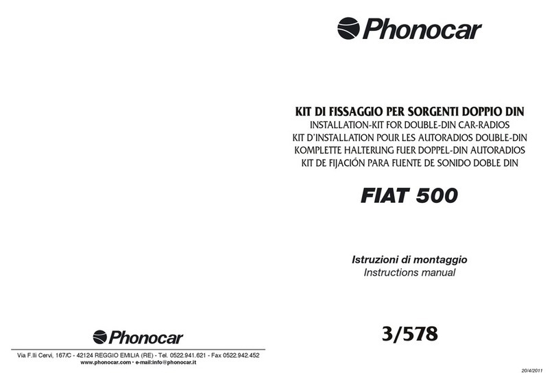 Phonocar 3/578 instruction manual