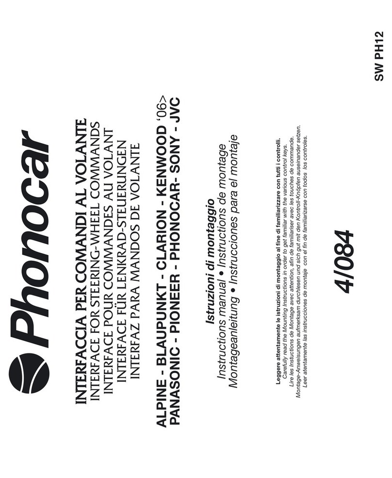 Phonocar 4/084 instruction manual