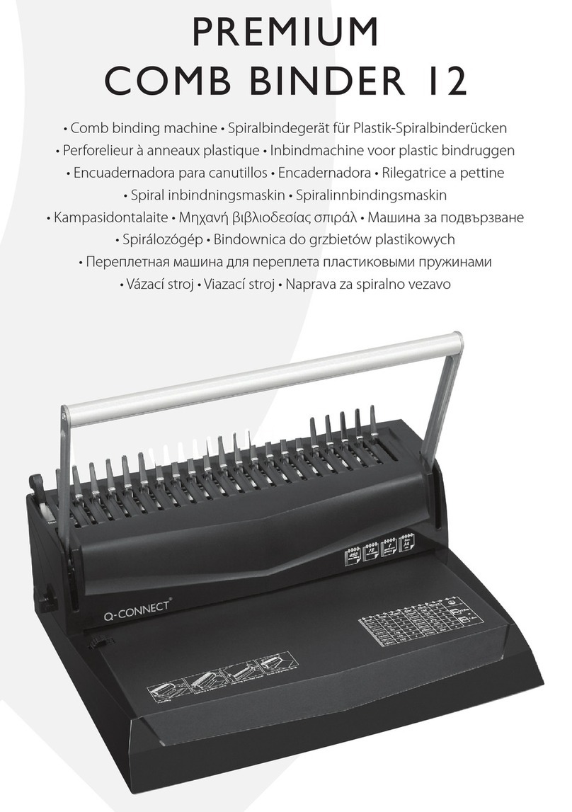 Q-Connect PREMIUM COMB BINDER 12 manual