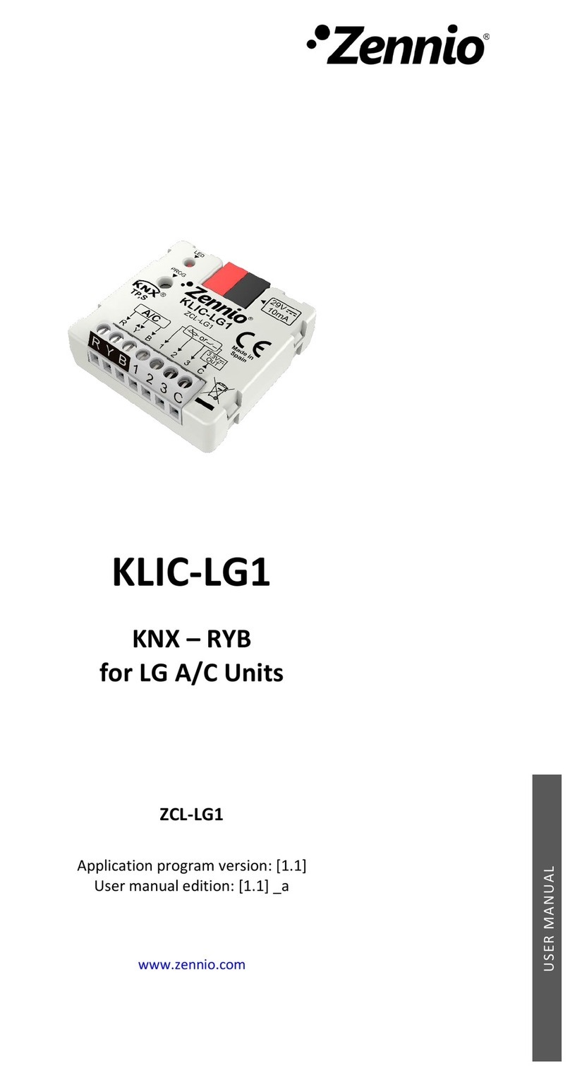 Zennio KLIC-LG1 user manual