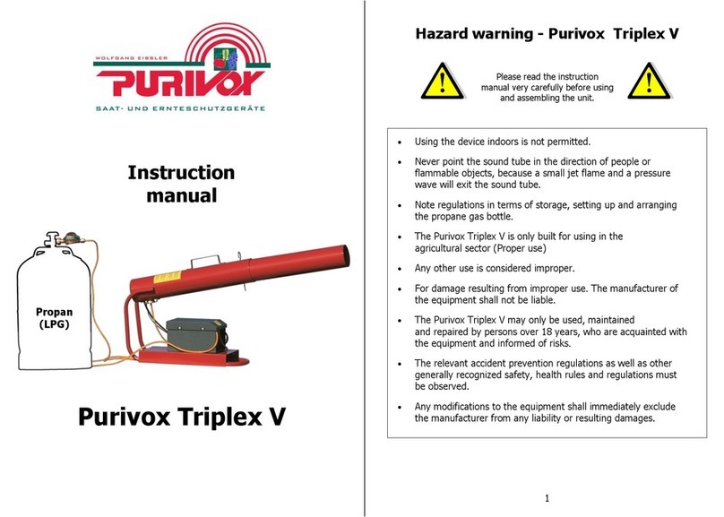 Purivox Triplex V instruction manual Purivox Triplex V instruction manual