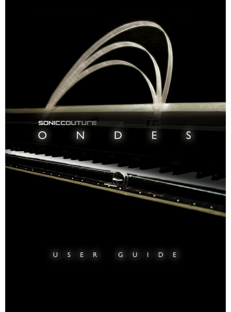 SONIC COUTURE ONDES User manual