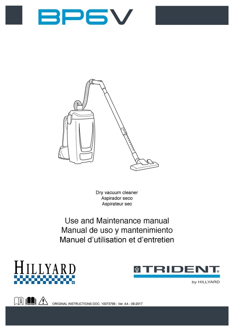 Hillyard Trident BP6V User manual