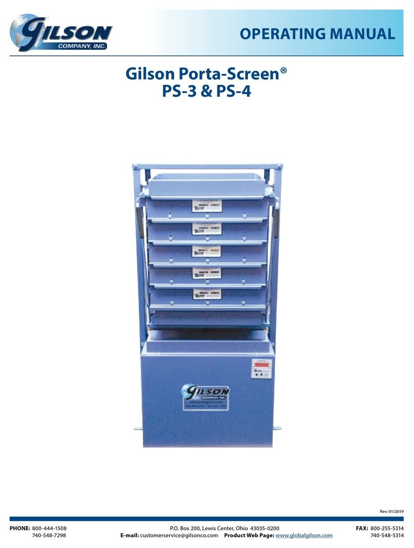Gilson Porta-Screen PS-4 operating manual