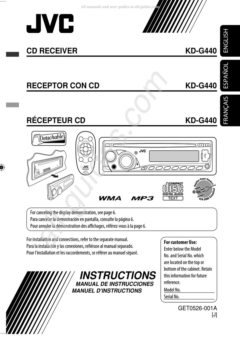 JVC KD-G440 User manual