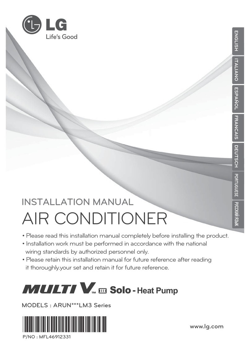 LG Multi V ARUN***LM3 Series User manual