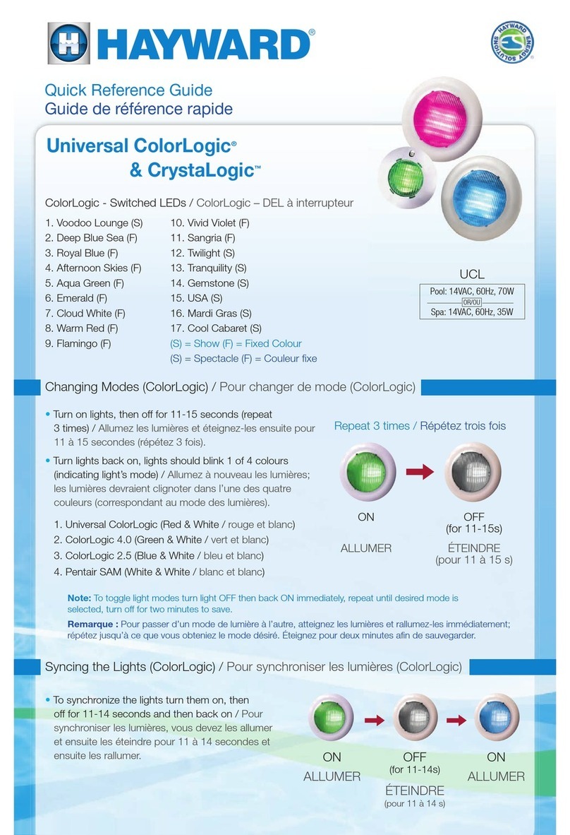 Hayward Universal ColorLogic User manual