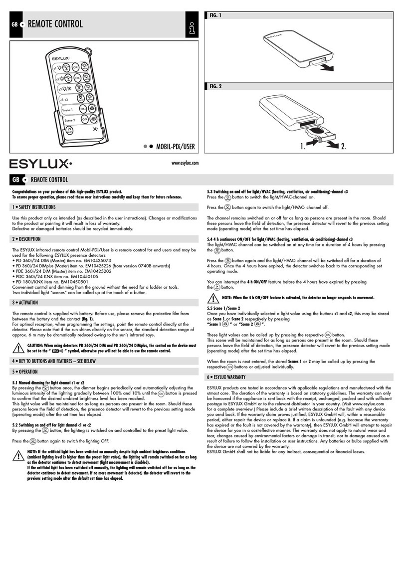 ESYLUX MOBIL-PDi/USER User manual