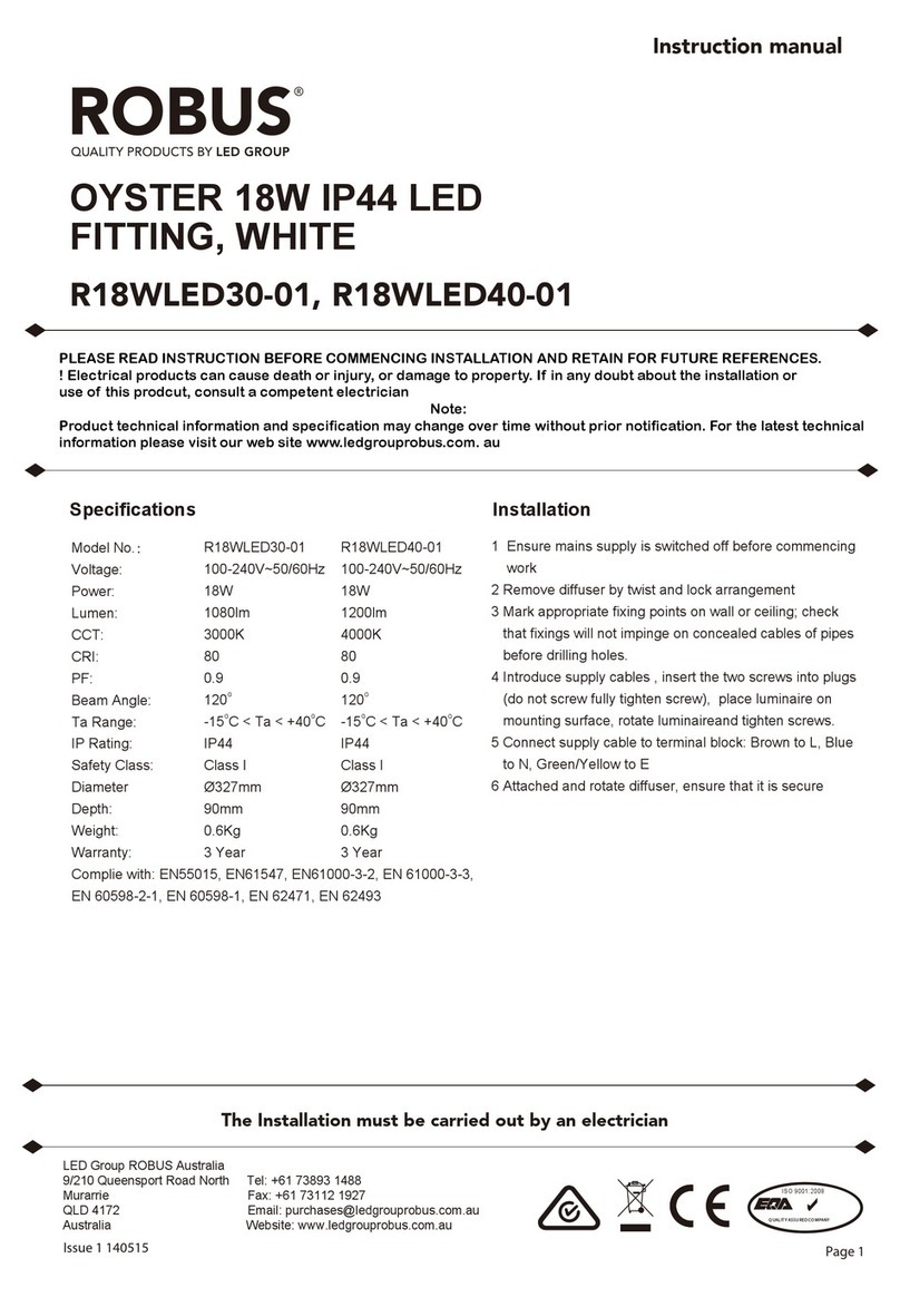 Robus R18WLED30-01 User manual