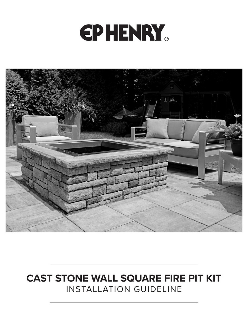EP HENRY CAST STONE WALL SQUARE FIRE PIT KIT INSTALLATION GUIDELINE EP HENRY CAST STONE WALL SQUARE FIRE PIT KIT INSTALLATION GUIDELINE