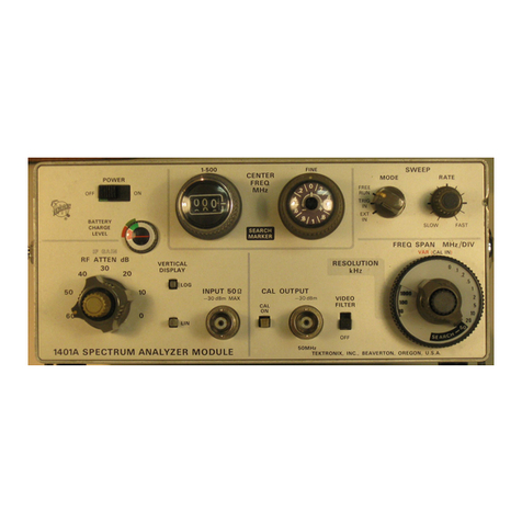 Tektronix 1401A User manual Tektronix 1401A User manual
