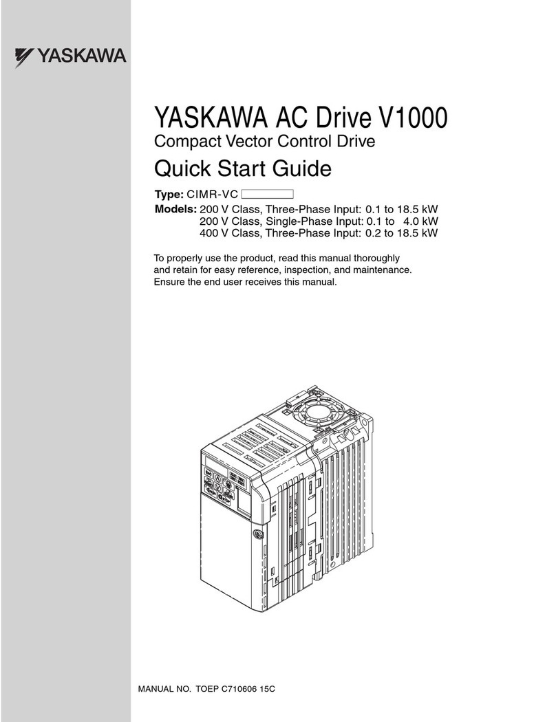 YASKAWA CIMR-VC series quick start guide