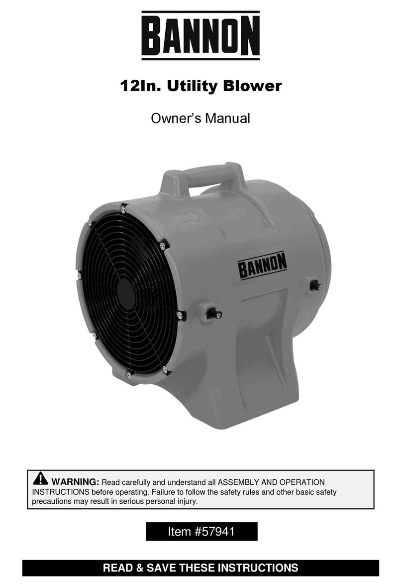 Bannon 57941 owner's manual
