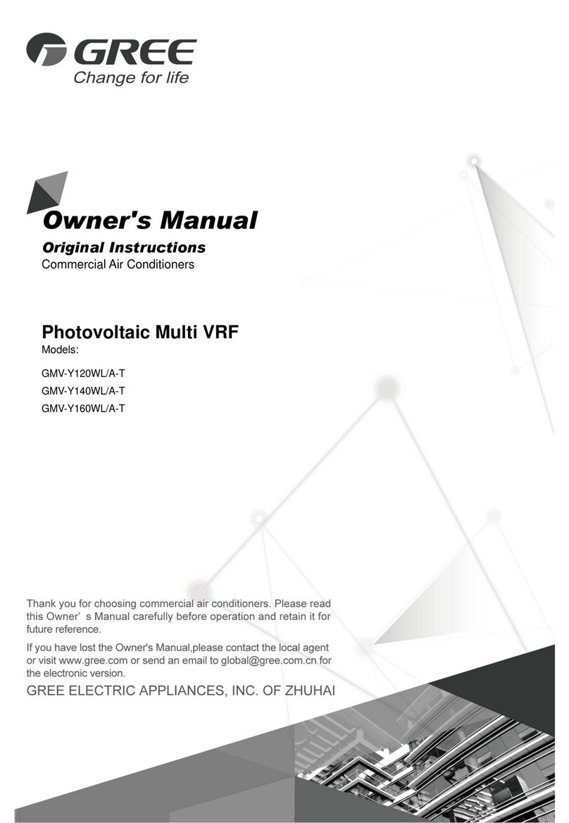 Gree GMV-Y120WL/A-T User manual