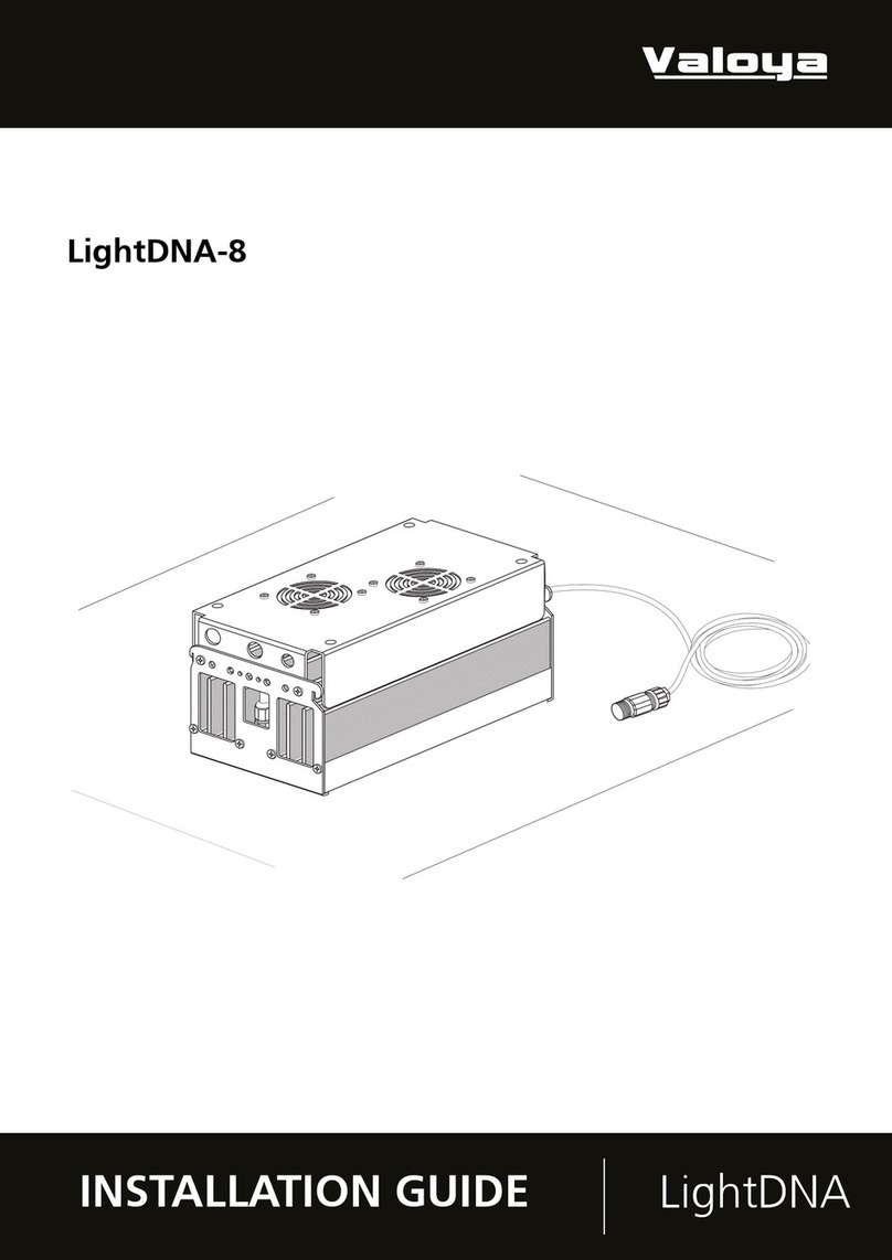 Valoya LightDNA-8 installation guide Valoya LightDNA-8 installation guide