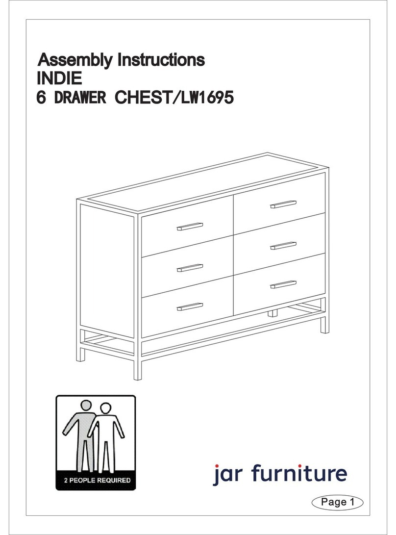 Jar Furniture INDIE LW1695 Assembly instructions Jar Furniture INDIE LW1695 Assembly instructions