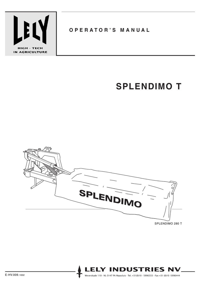 LELY SPLENDIMO T Operator's manual