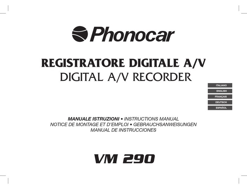 Phonocar VM 290 instruction manual