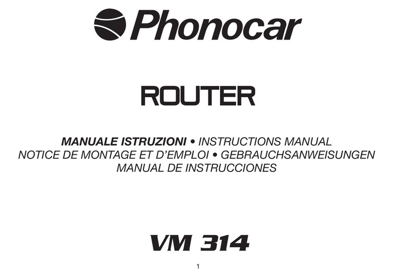 Phonocar VM 314 instruction manual