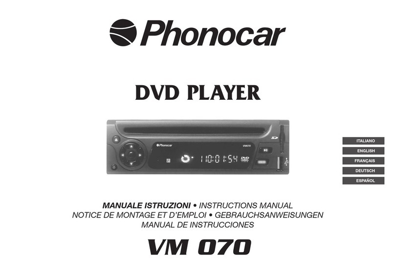 Phonocar VM 070 instruction manual