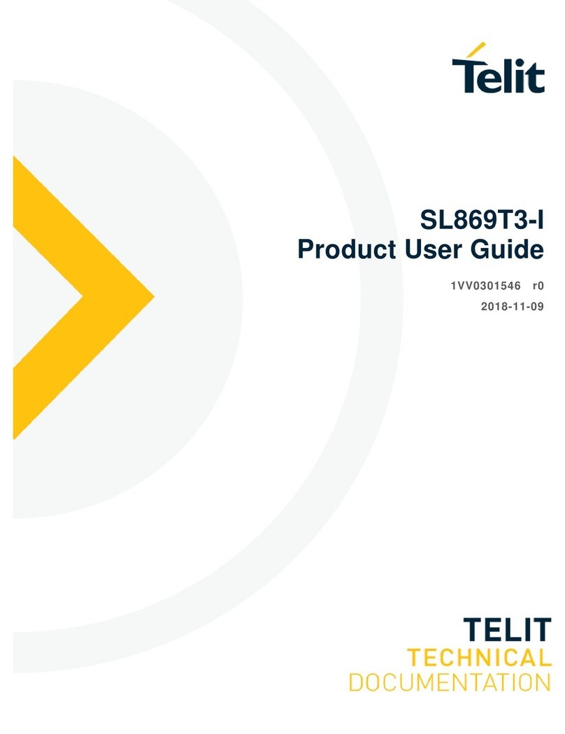 Telit Wireless Solutions SL869T3-I Specification sheet