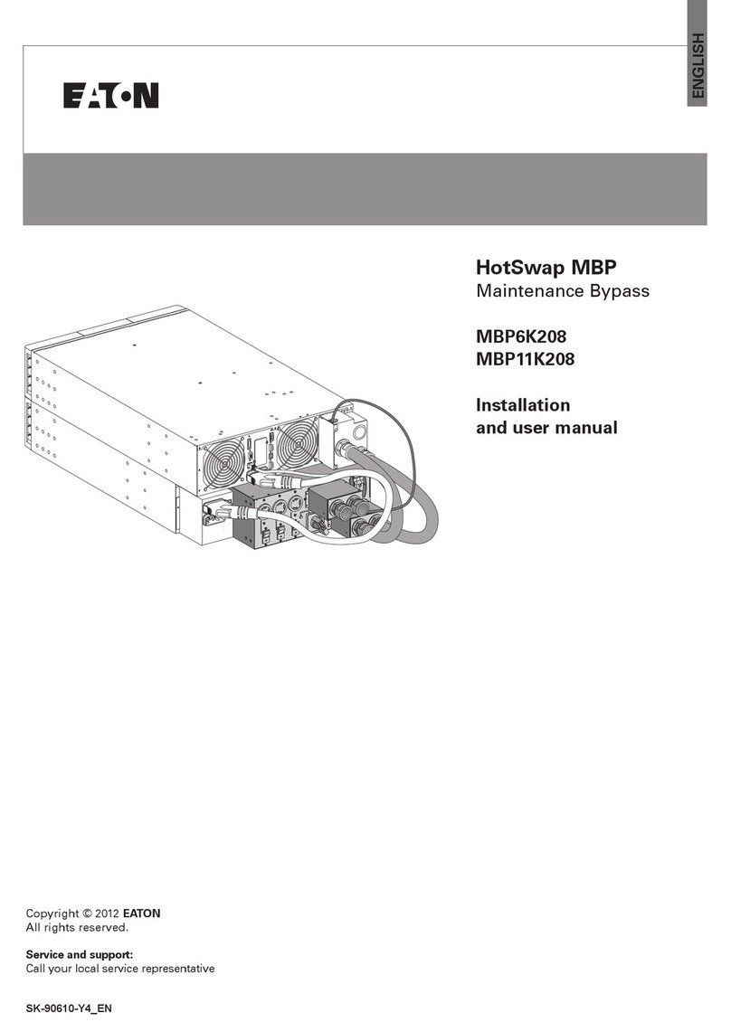 Eaton MBP11K208 User manual