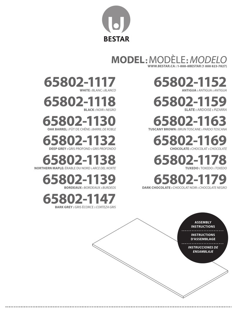 Bestar 65802-1117 Assembly instructions