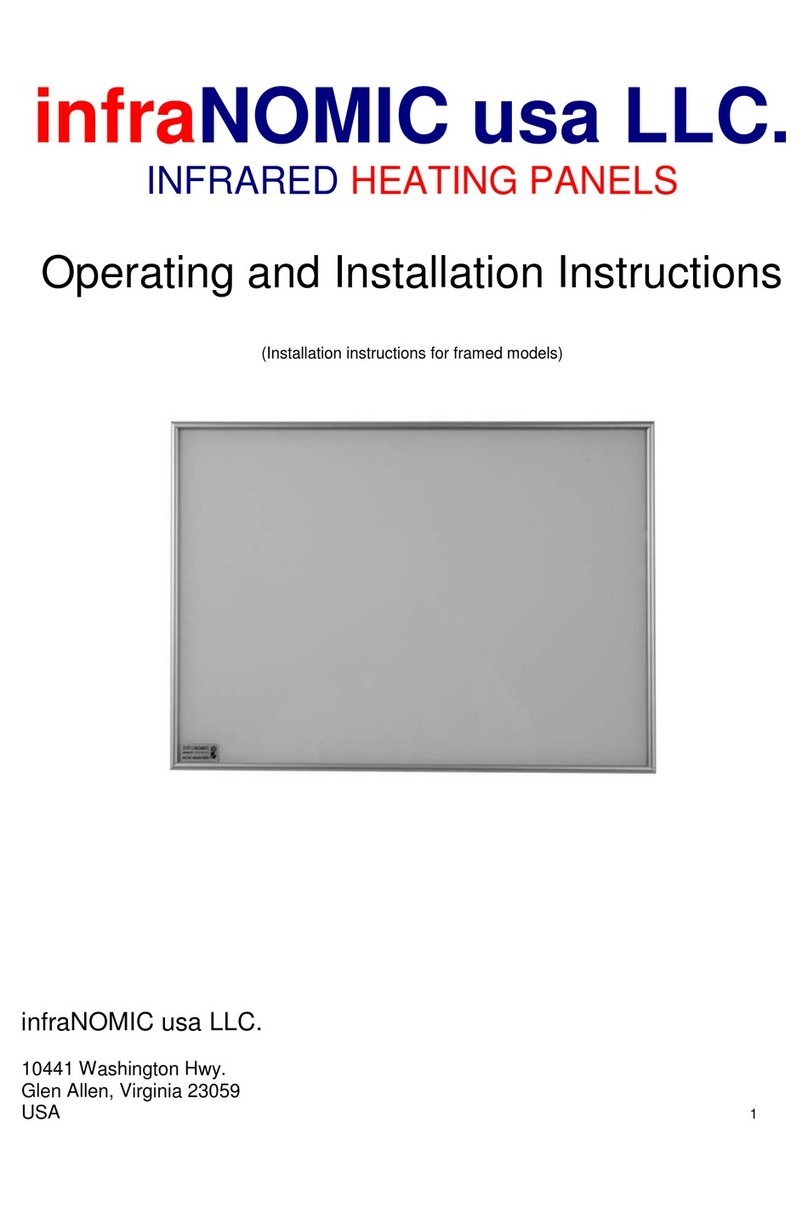 infraNOMIC US-64-M Operating and installation instructions
