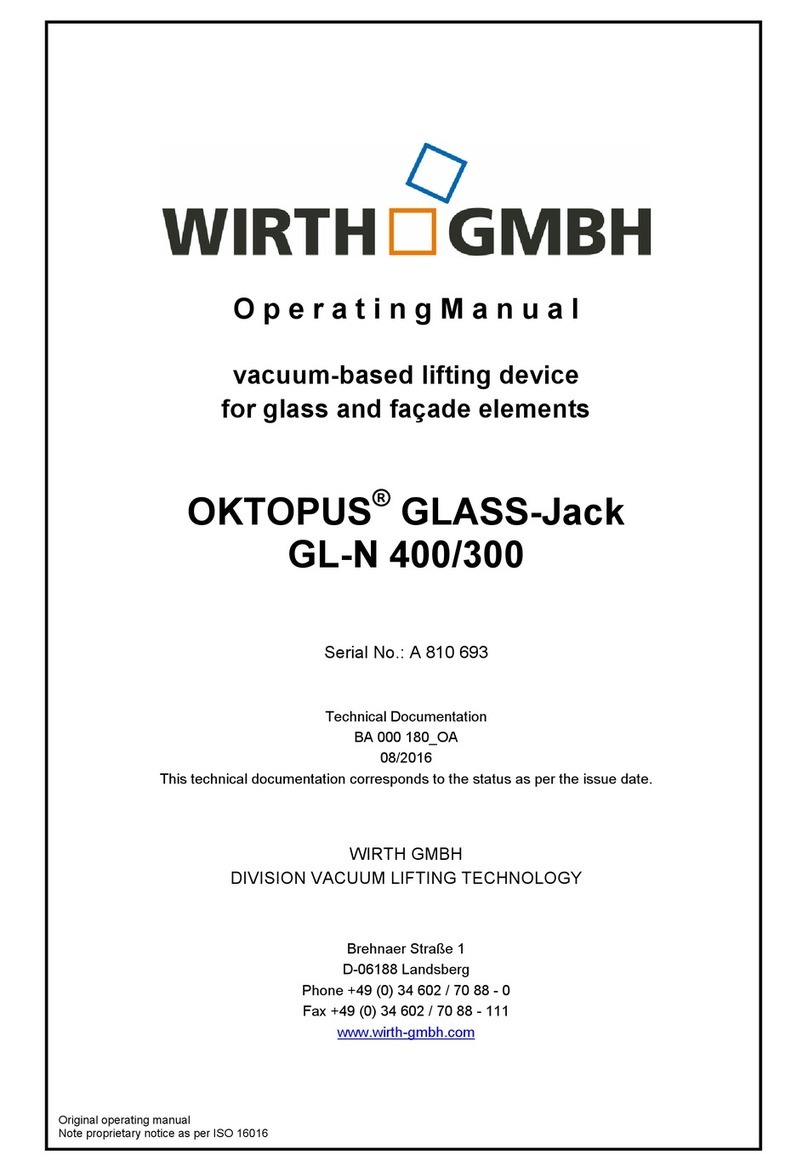 WIRTH OKTOPUS GLASS-Jack GL-N 400 operating manual