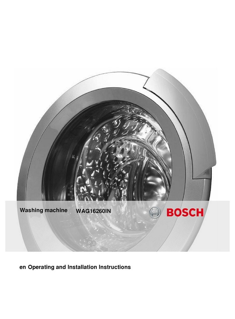 Bosch WAG16260IN Operating and installation instructions