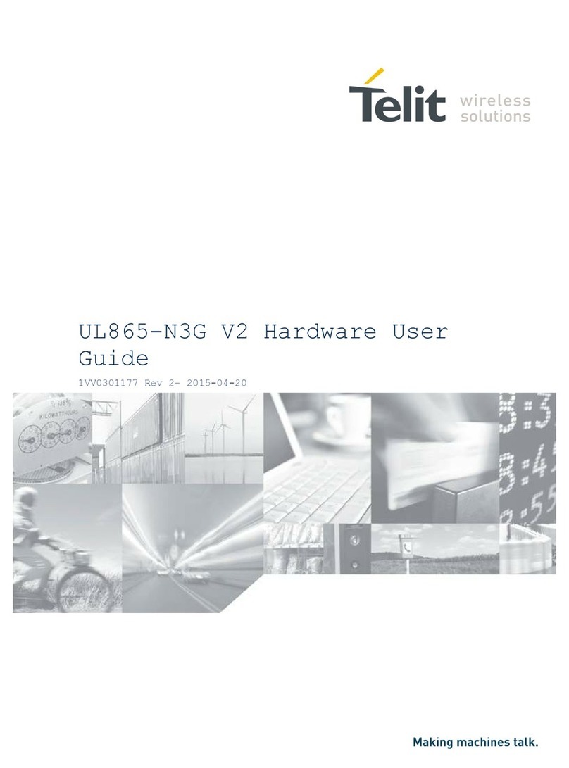 Telit Wireless Solutions UL865N3G Installation manual