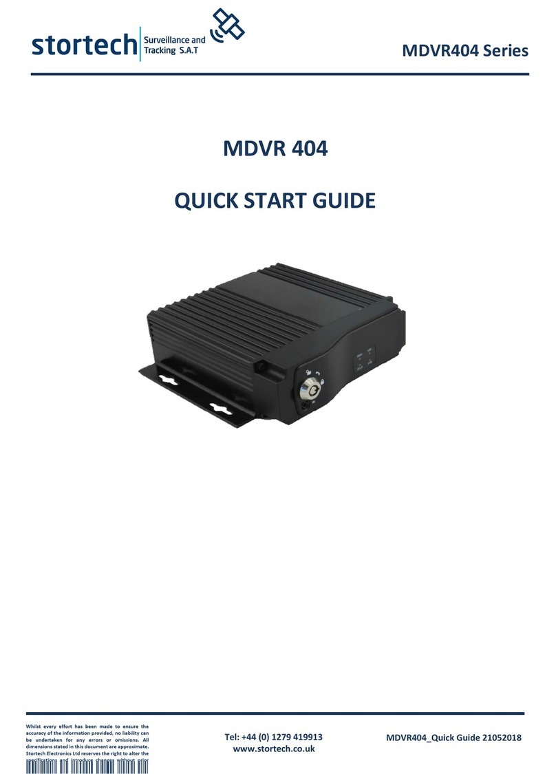 Stortech MDVR404 Series quick start guide