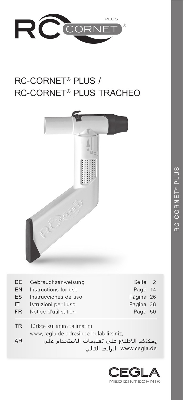 Cegla RC-CORNET PLUS Instructions for use
