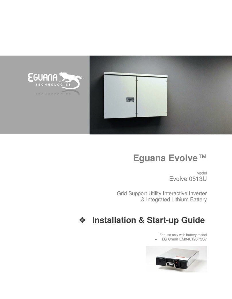 Eguana Technologies Evolve 0513U Installation & start?up guide