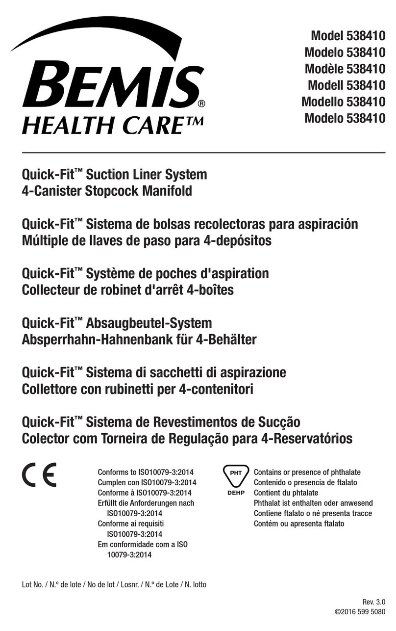 BEMIS HEALTH CARE 538410 manual