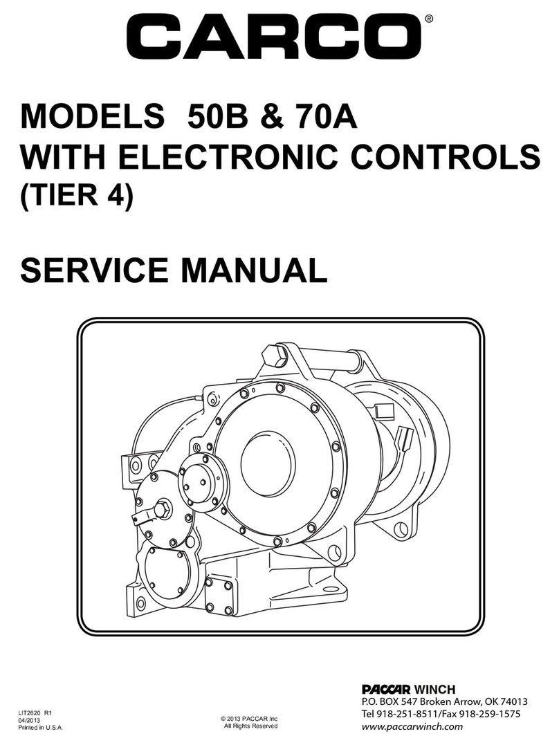 Paccar Winch Carco 50B User manual Paccar Winch Carco 50B User manual