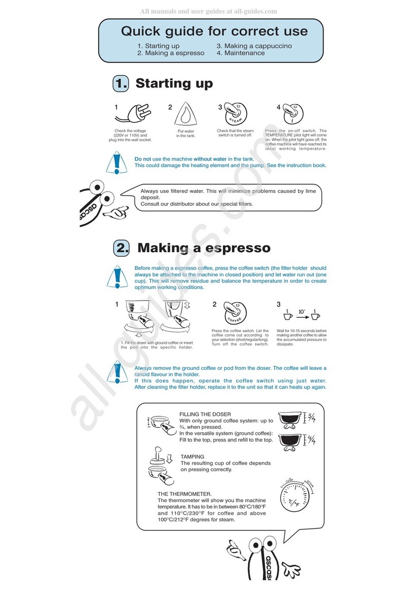 Ascaso Arc Quick guide for correct use