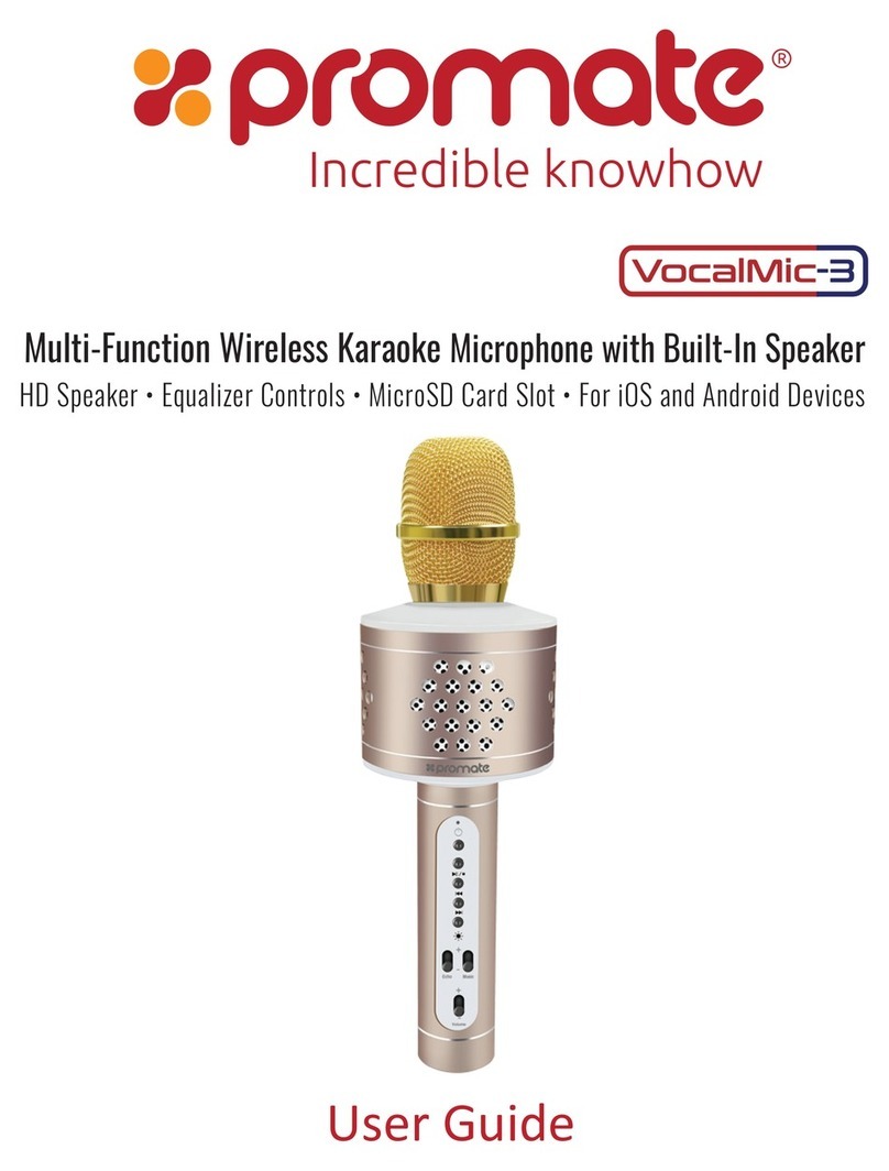 Promate VocalMic-3 user guide
