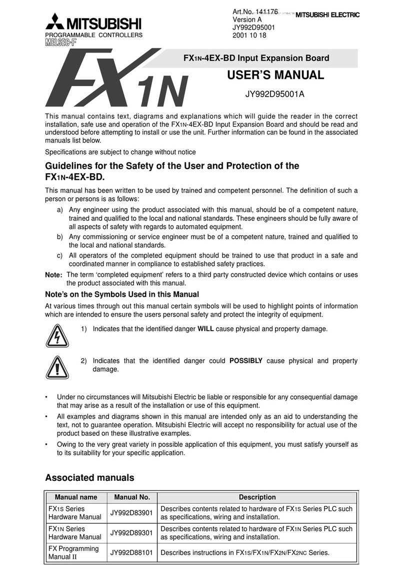 Mitsubishi FX1N-4EX-BD user manual Mitsubishi FX1N-4EX-BD user manual