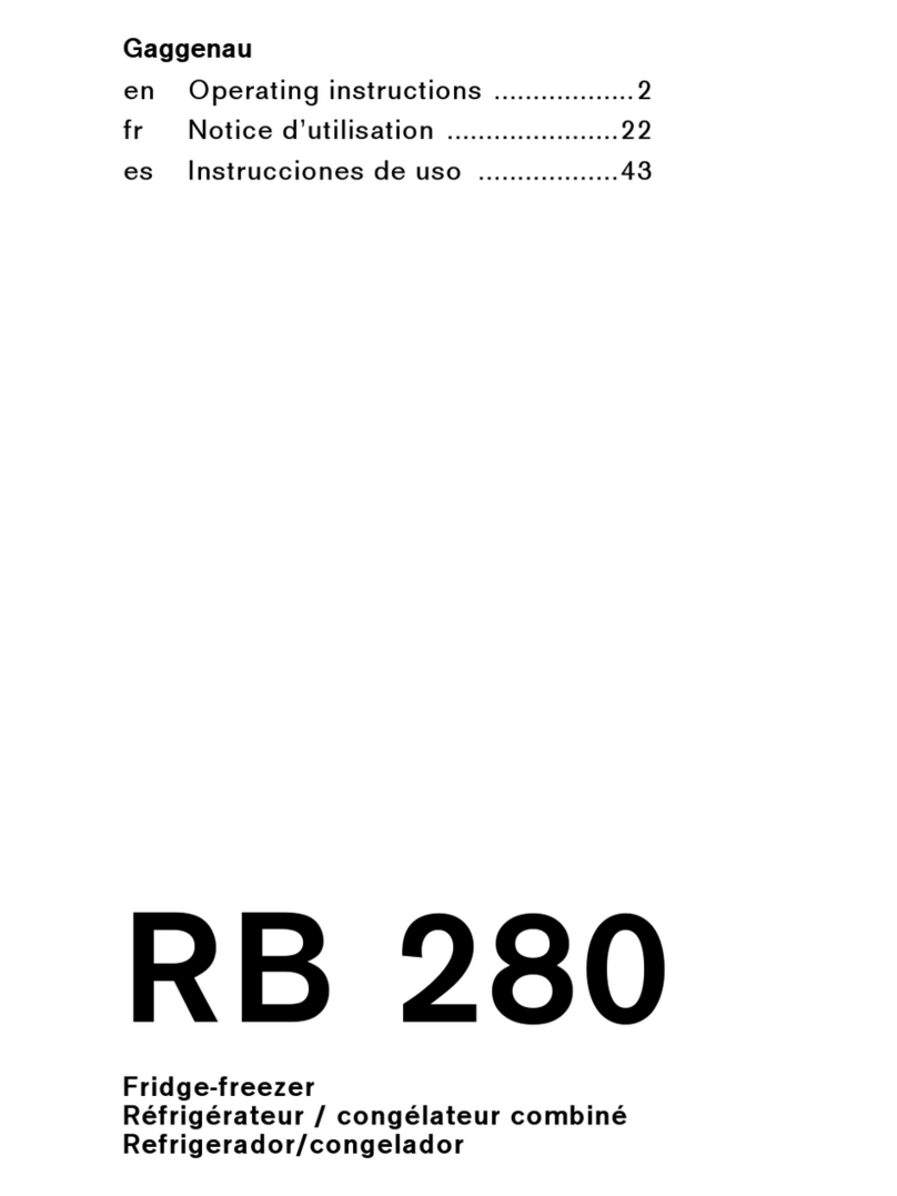 Gaggenau RB 280 User manual